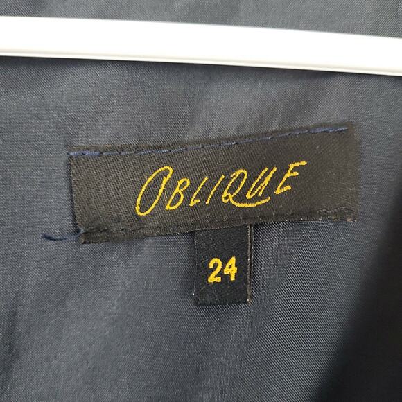 Oblique Womens Black Sleeveless Round Neck Knee Length Shift Dress Size 24 - Picture 5 of 8